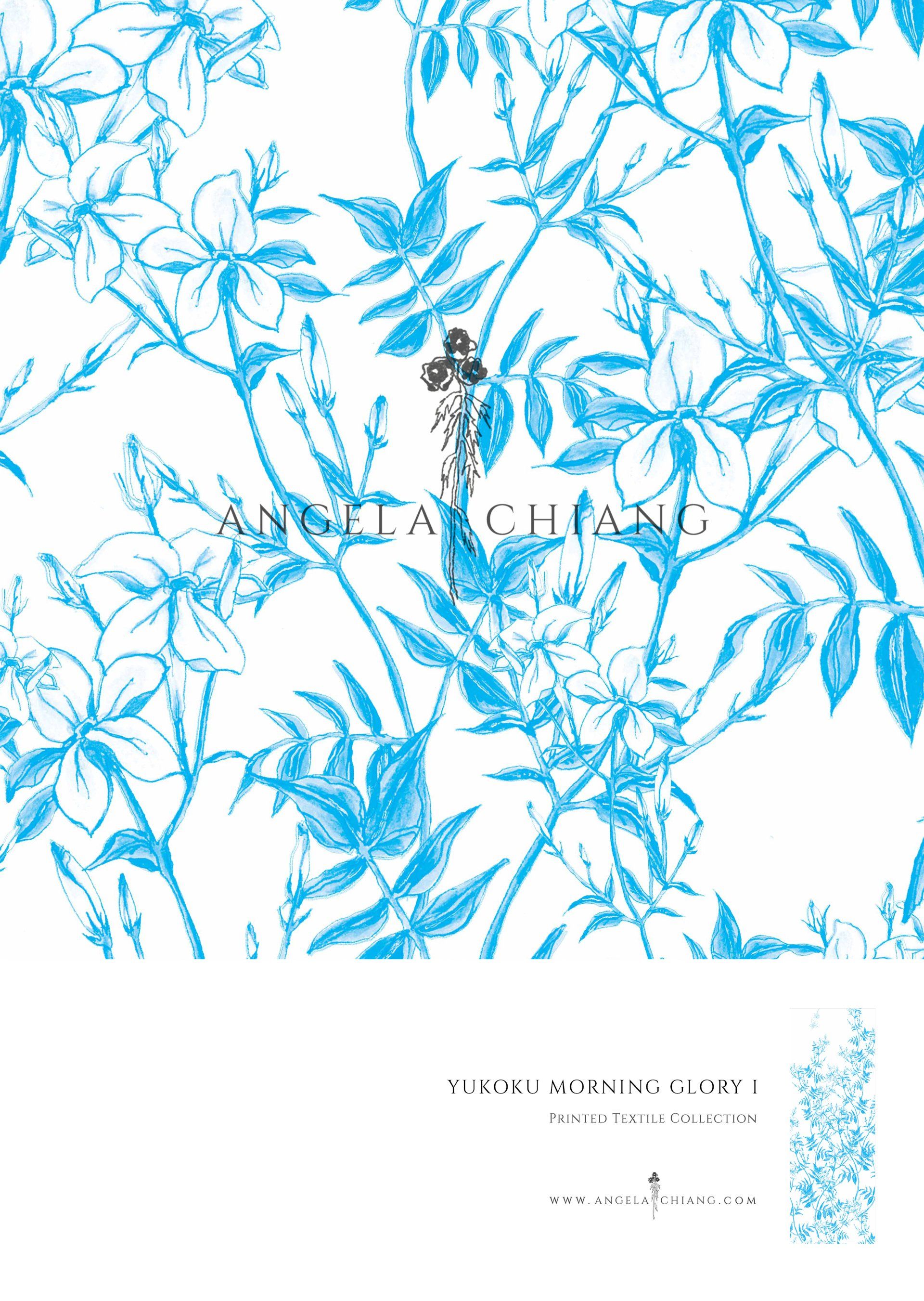 Morning Glory print designed for the theatre production Yukoku