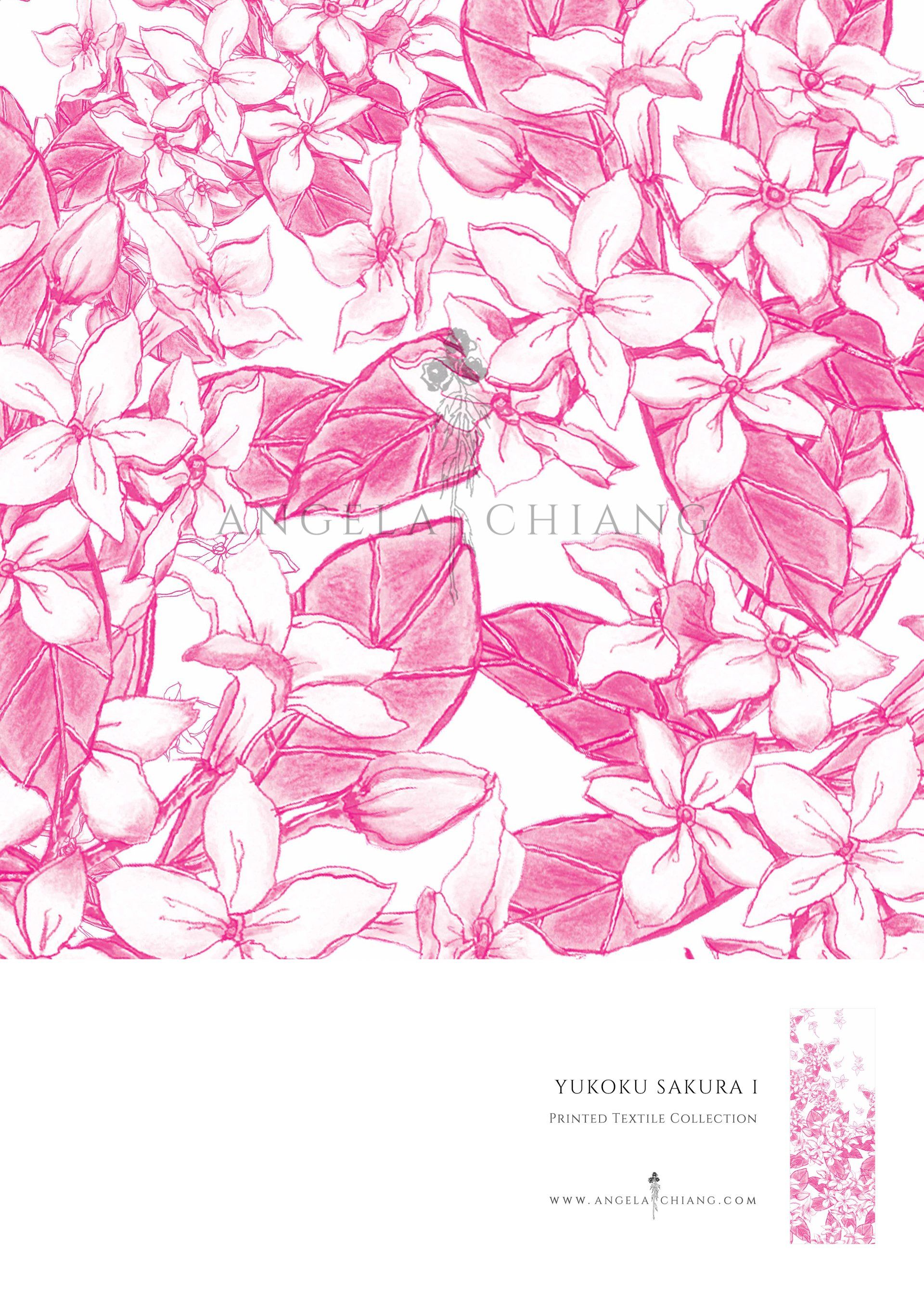 Sakura print from the Yukoku costume collection